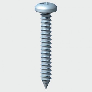 Self Tapping Screws Pan Head Pozi Z/P 1" x 8s Pack of 100